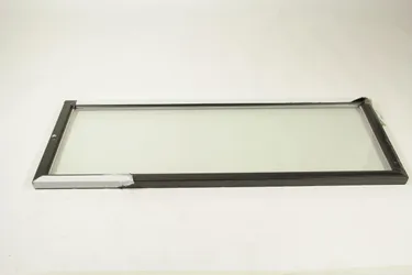 Puerta De Cristal Con Marco Negro