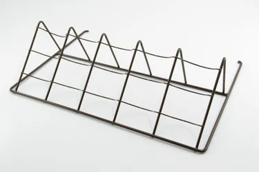 Wire Shelf Wine Angled Brown