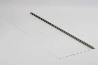 Perspex Rear Door Set for Curved 1.5m unit with Marble Shelf