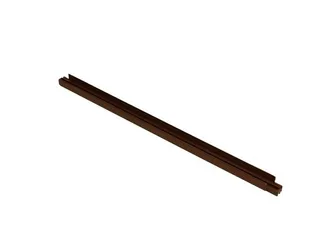 Almofada e perfil horizontal