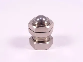 Fechadura de porta niquelada Ø13x24 mm