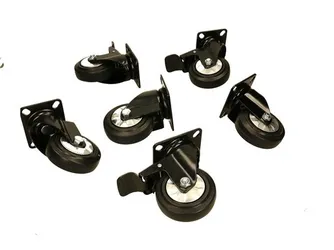 Kit de ruedas (3 con freno + 3 sin freno, diámetro 1)