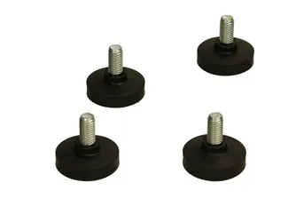 Conjunto de pés de borracha