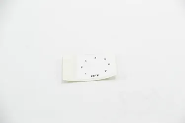 Thermostat Scale Label