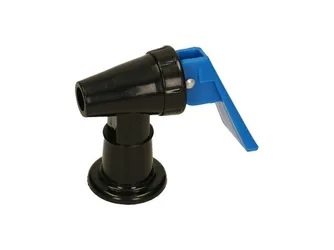 Grifo de plástico negro/azul