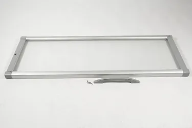 Glass Door Complete RAL7001