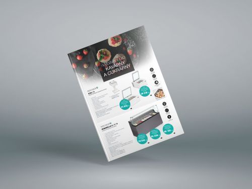 Leták vybavení pro kavárny a cukrárny