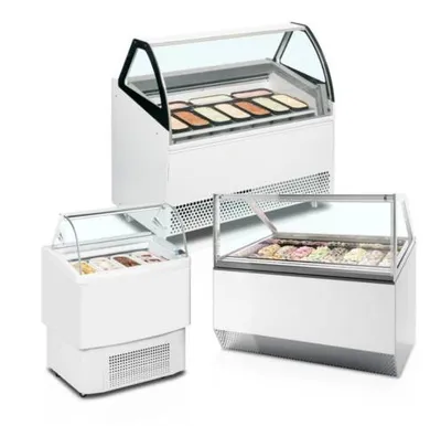 Distribútory zmrzliny ventilované