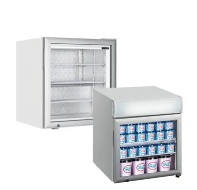 Malé mrazničky presklené