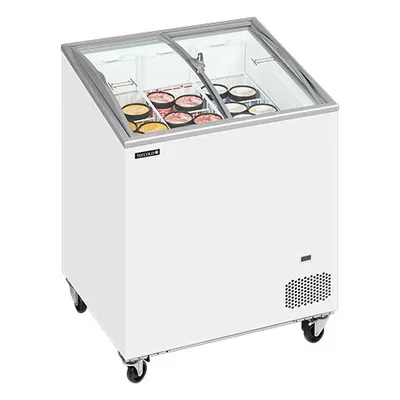 Pultové mrazničky prosklené víko