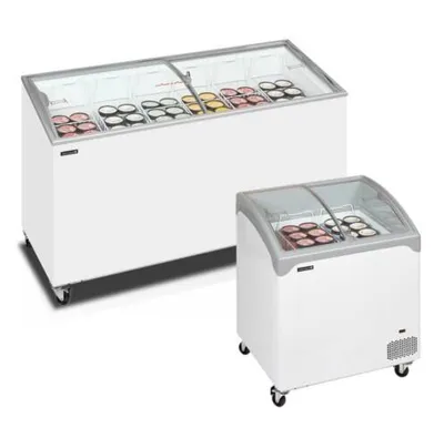 Pultové mrazničky presklené